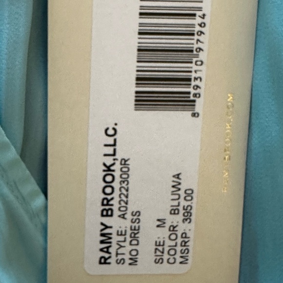Ramy Brook Turquoise Mini Dress NWT - Picture 4 of 5